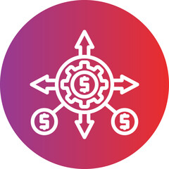 Business Automation vector icon style