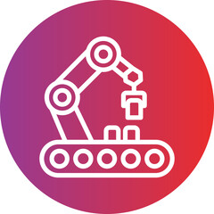Industrial Automation vector icon style