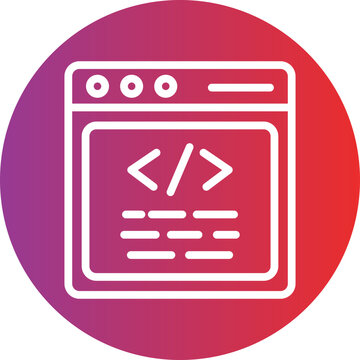 Programming Language vector icon style