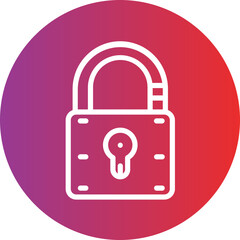Padlock Vector Icon Style  