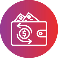 Cash Flow Vector Icon Style