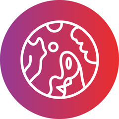 Earth vector style icon