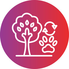 Conservation vector style icon