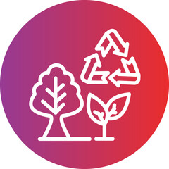 Environmental Impact vector style icon