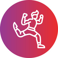 Muay Thai Vector Style Icon