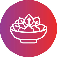 Salad Vector Style Icon