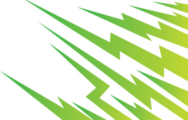 Modern abstract background with green geometric spike line pattern and with some copy space area