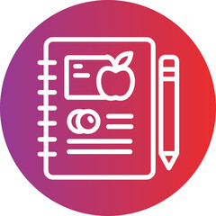 Food Journal Vector Style Icon
