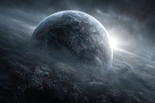 PIANETA OSCURO NELLO SPAZIO PROFONDO