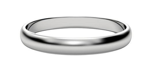 Elegant silver wedding band promise of eternal commitment design