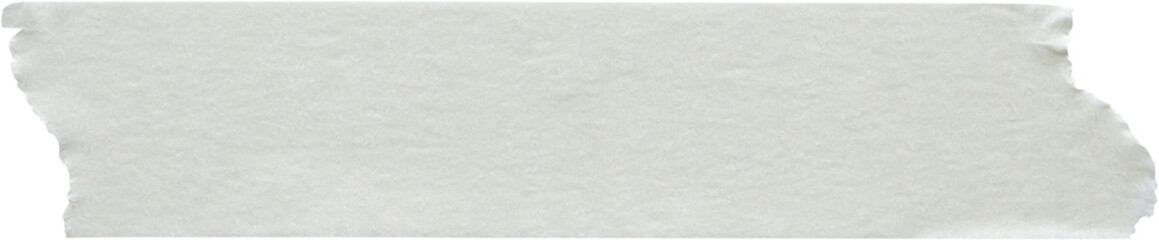White adhesive paper tape isolated on white background