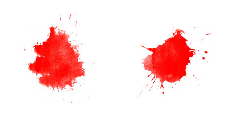 2 Kleckse in rot als Hintergrund Vorlage