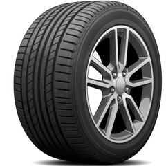 Black Tire with Silver Alloy Wheel