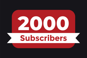 2000 Subscribers - Social Media Milestone
