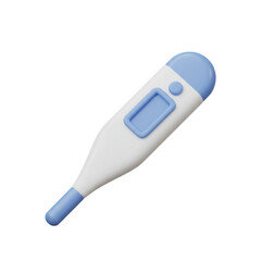 Digital thermometer, isolated on a transparent background, for health monitoring and concept of medical, international health day  
