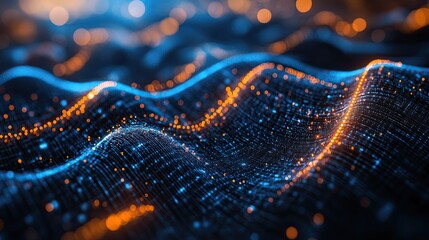 Intertwining Digital Lines Representing Information Exchange 