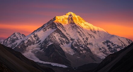 Golden sunset on Rakaposhi