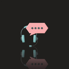 Live chat, help desk, chat bubbles and headsets, suitable for applications, services, websites, businesses, and etc.