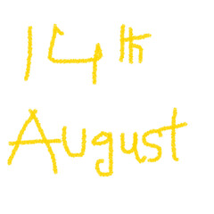 14th August: A Digital Commemoration on transparent background