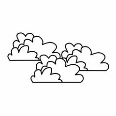 Fototapeta premium Bush vector icon with outline. Bush symbol.