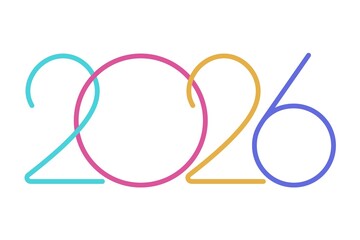 Minimal multicolor outline 