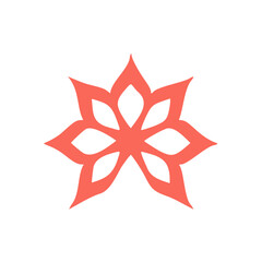  Flower logo template and icon.