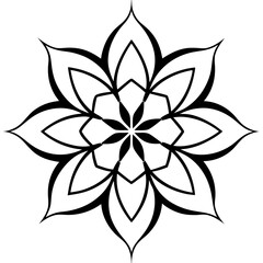 Fototapeta premium black and white flowers