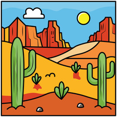 Desertcore Illustration