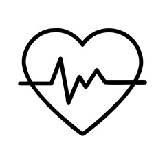 heart and heartbeat symbol