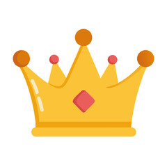 golden crown isolated on white background