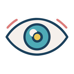 human eye vector illustration