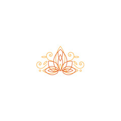 Obraz premium Flower logo template and icon.