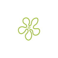  Flower logo template and icon.