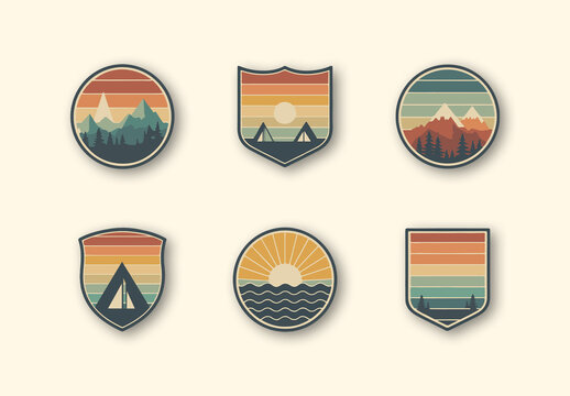 Adventure Badge Design Layout