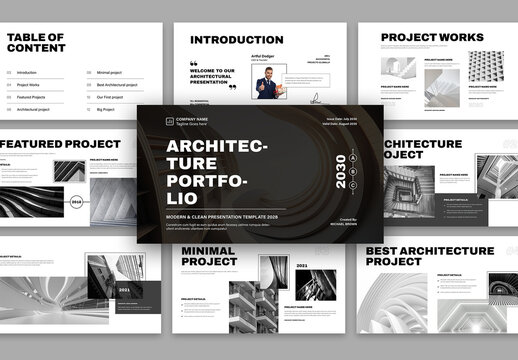 Architecture Portfolio Pressentation Layout