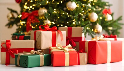Christmas gifts under tree. (2)