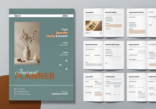 Journal Planner Template Layout
