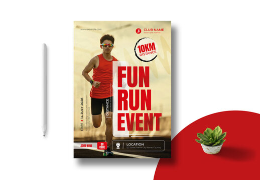 Running Events Flyer Template