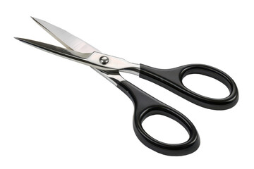 black scissors for creative cutting isolated on white or transparent png