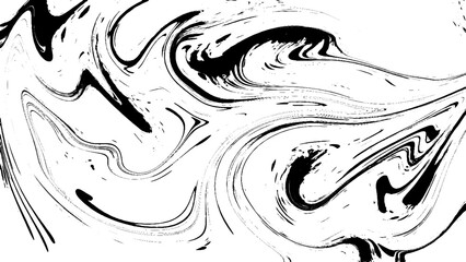 Black Marble ink texture acrylic painted waves texture background. pattern can used for wallpaper or skin wall tile luxurious. Black and white marble texture. Swirling abstract background.