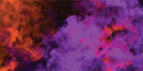 Abstract artistic blend of orange purple and pink hues creating a dreamlike smoky and cloudlike background composition