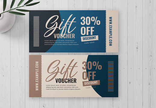 Festive Gift Voucher Template for Holiday
