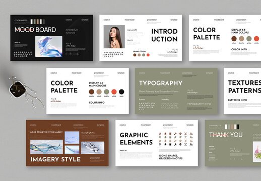 Minimalist Mood Board Presentation Template
