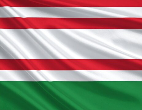 Flag of Hungary (with historical Kossuth coat of arms)