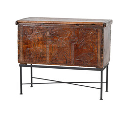 old wooden chest  Handmade cabinet buffet 