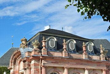 Baroque Style Building with Mansard Roof seen on Sunny Day 