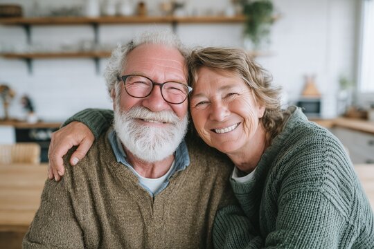 Senior couple in love