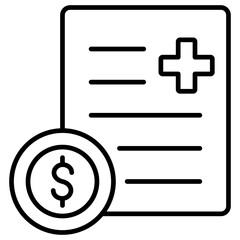 Cost Outline Icon