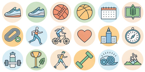 Mental Health and Wellness Icon Collection with Self-Care, Therapy, Mindfulness, and Support Symbols