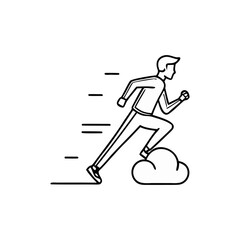 Rocket icons Efficiency - thin line vector icon set. Pixel perfect. Editable stroke. The set contains icons: Efficiency, Growth, Target, Test Results, Urgency, Stopwatch, Speedometer.